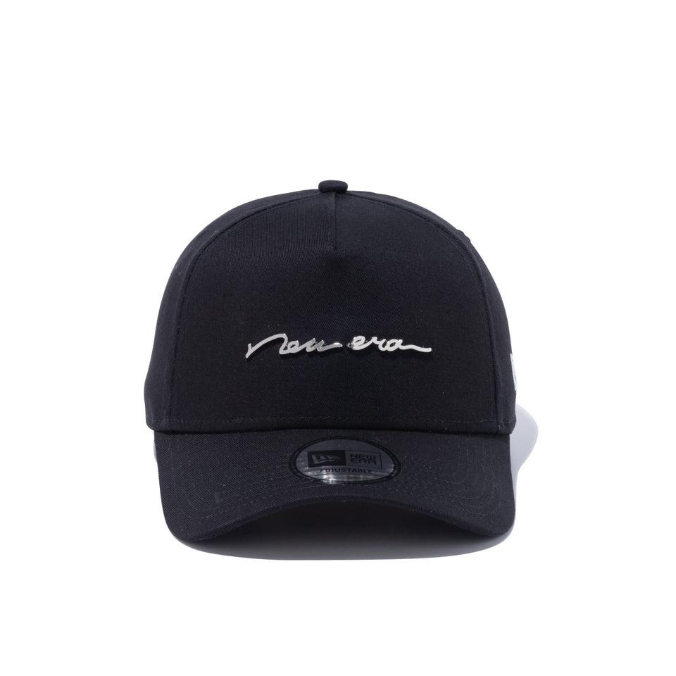 9FORTY A-Frame Handwritten Metal Logo メタルロゴ ブラック - 13328281-OSFM | NEW ERA ニューエラ公式オンラインストア