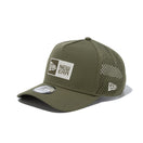 【ゴルフ】 9FORTY A-Frame Laser Perforated ボックスロゴ オリーブ × クロームホワイト/ニューオリーブ - 13517972-OSFM | NEW ERA ニューエラ公式オンラインストア