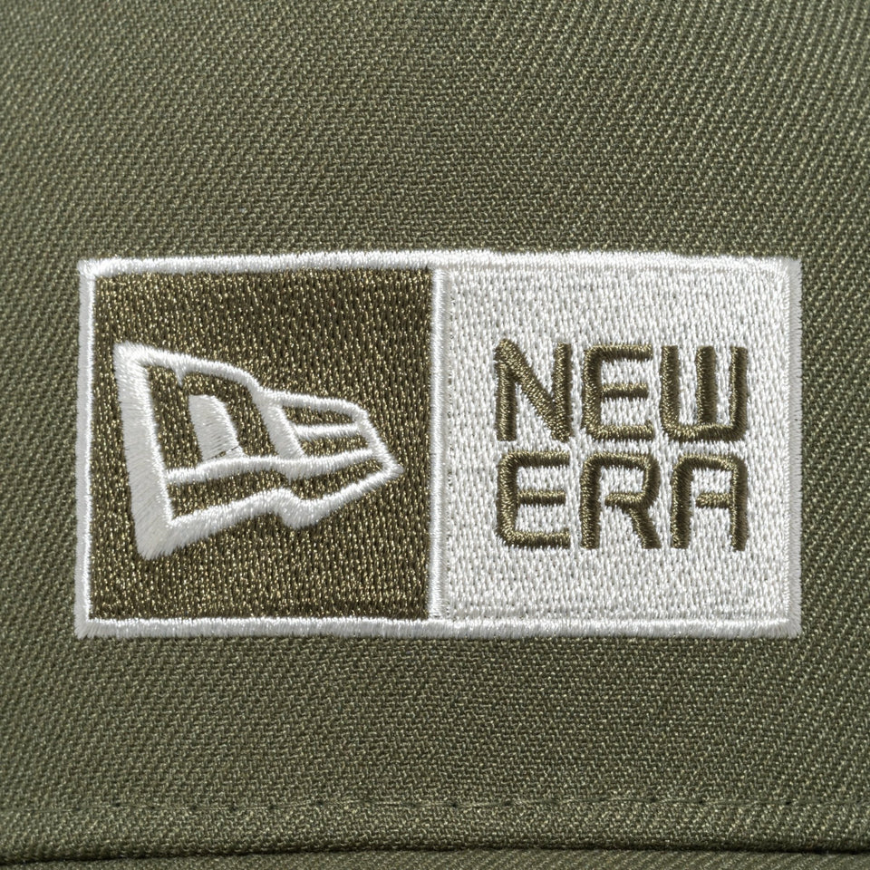 【ゴルフ】 9FORTY A-Frame Laser Perforated ボックスロゴ オリーブ × クロームホワイト/ニューオリーブ - 13517972-OSFM | NEW ERA ニューエラ公式オンラインストア