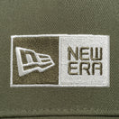 【ゴルフ】 9FORTY A-Frame Laser Perforated ボックスロゴ オリーブ × クロームホワイト/ニューオリーブ - 13517972-OSFM | NEW ERA ニューエラ公式オンラインストア