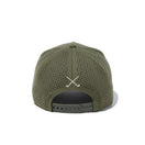 【ゴルフ】 9FORTY A-Frame Laser Perforated ボックスロゴ オリーブ × クロームホワイト/ニューオリーブ - 13517972-OSFM | NEW ERA ニューエラ公式オンラインストア