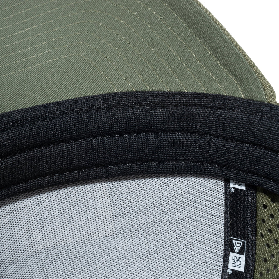 【ゴルフ】 9FORTY A-Frame Laser Perforated ボックスロゴ オリーブ × クロームホワイト/ニューオリーブ - 13517972-OSFM | NEW ERA ニューエラ公式オンラインストア
