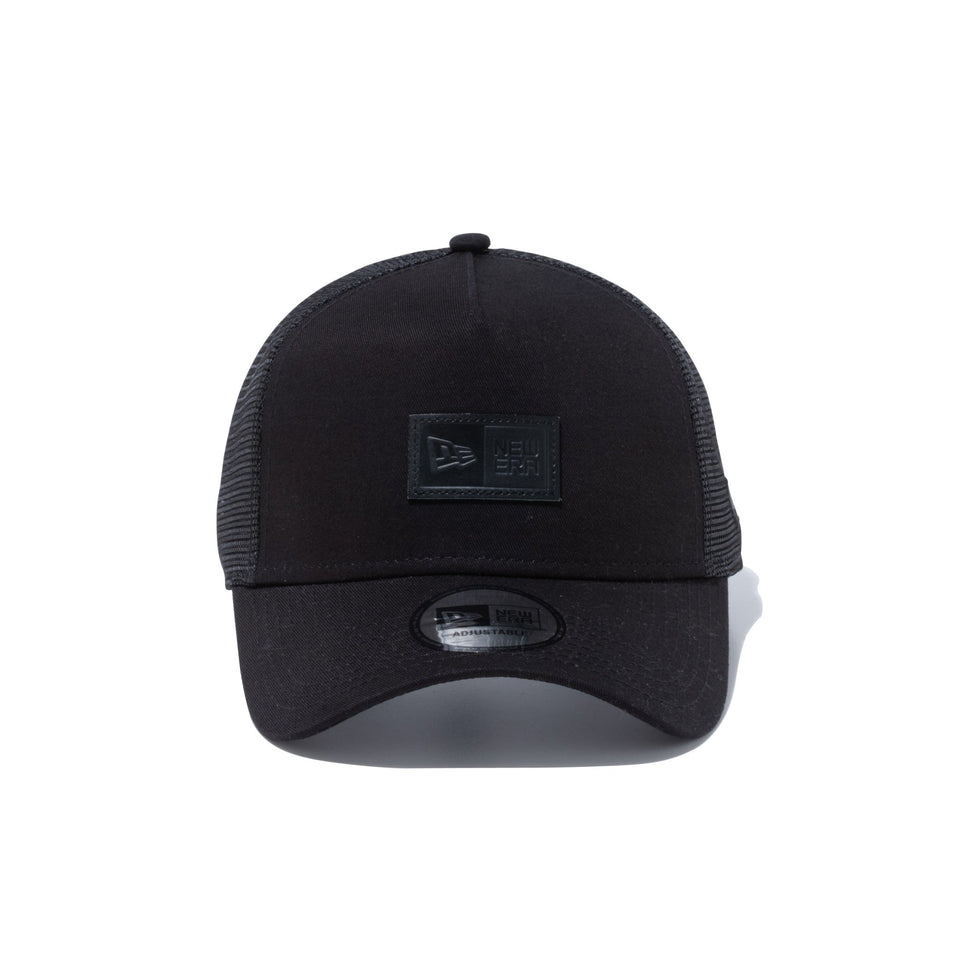 9FORTY A-Frame トラッカー Leather Patch ボックスロゴ ブラック - 13515926-OSFM | NEW ERA ニューエラ公式オンラインストア