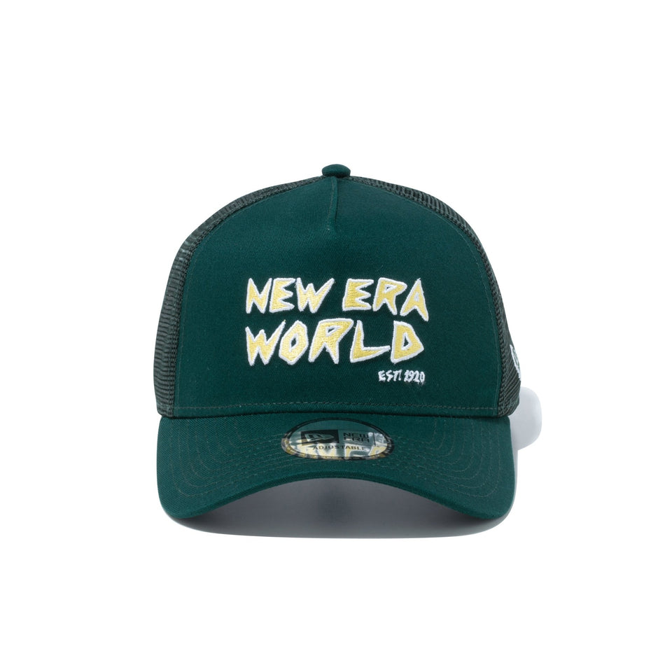 9FORTY A-Frame トラッカー Los Angeles NEW ERA WORLD ダークグリーン - 13518059-OSFM | NEW ERA ニューエラ公式オンラインストア