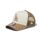 9FORTY A-Frame トラッカー MLB Jacquard ロサンゼルス・ドジャース カーキ/クローム - 14109712-OSFM | NEW ERA ニューエラ公式オンラインストア
