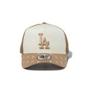 9FORTY A-Frame トラッカー MLB Jacquard ロサンゼルス・ドジャース カーキ/クローム - 14109712-OSFM | NEW ERA ニューエラ公式オンラインストア