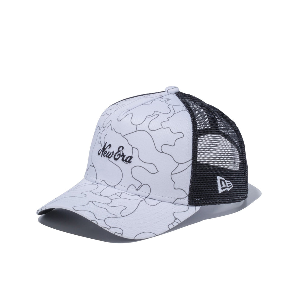 【ゴルフ】 9FORTY A-frame トラッカー ハンターラインカモ New Era ロゴ ホワイト - 12325969-OSFA | NEW ERA ニューエラ公式オンラインストア