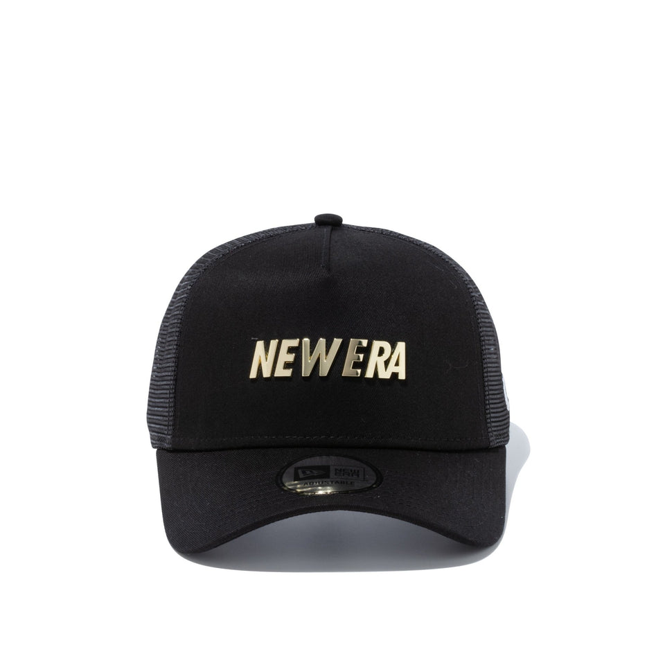9FORTY A-Frame トラッカー メタルプレート NEW ERA ブラック ゴールドメタル - 13059247-OSFM | NEW ERA ニューエラ公式オンラインストア