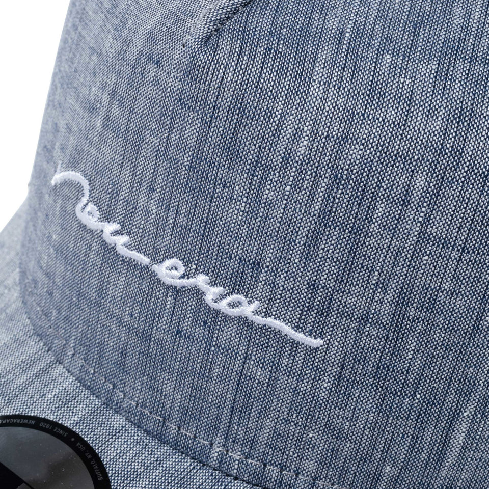 9FORTY A-Frame トラッカー リネンシャンブレー new era ネイビー - 13059255-OSFM | NEW ERA ニューエラ公式オンラインストア