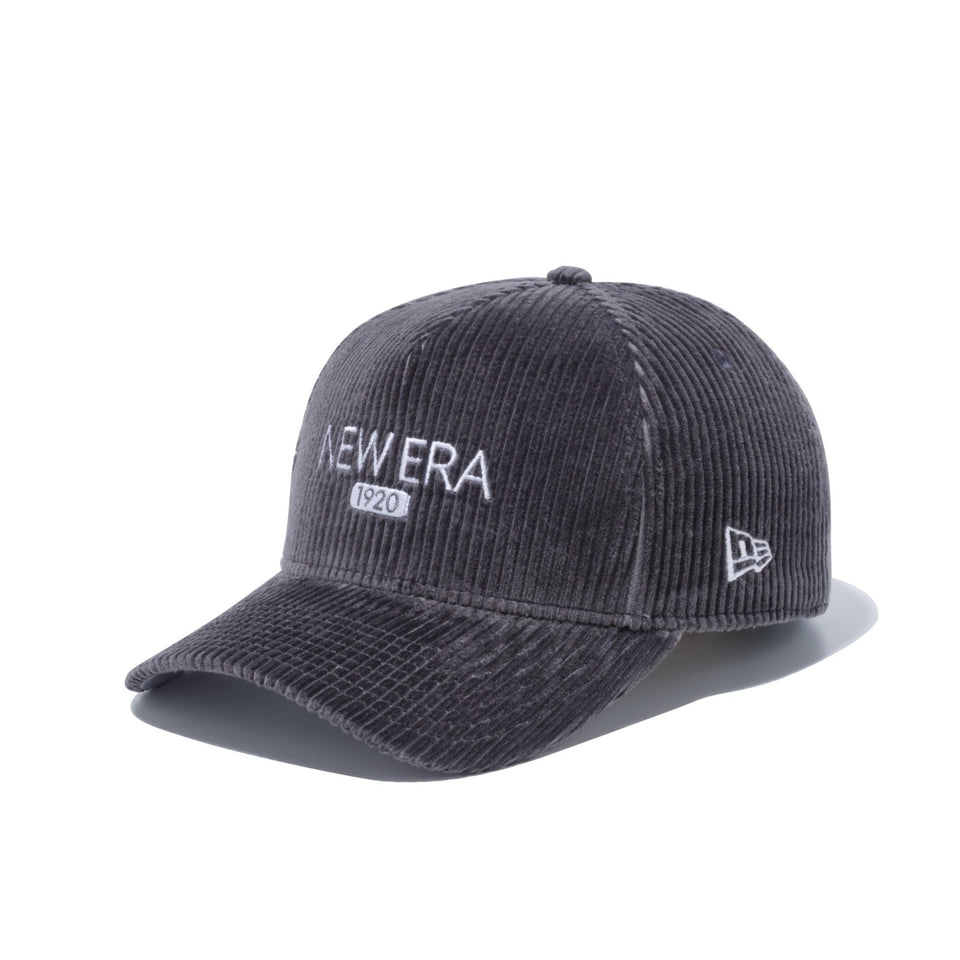 9FORTY A-Frame コーデュロイ NEW ERA 1920 グレー × スノーホワイト - 12540674-OSFM | NEW ERA ニューエラ公式オンラインストア