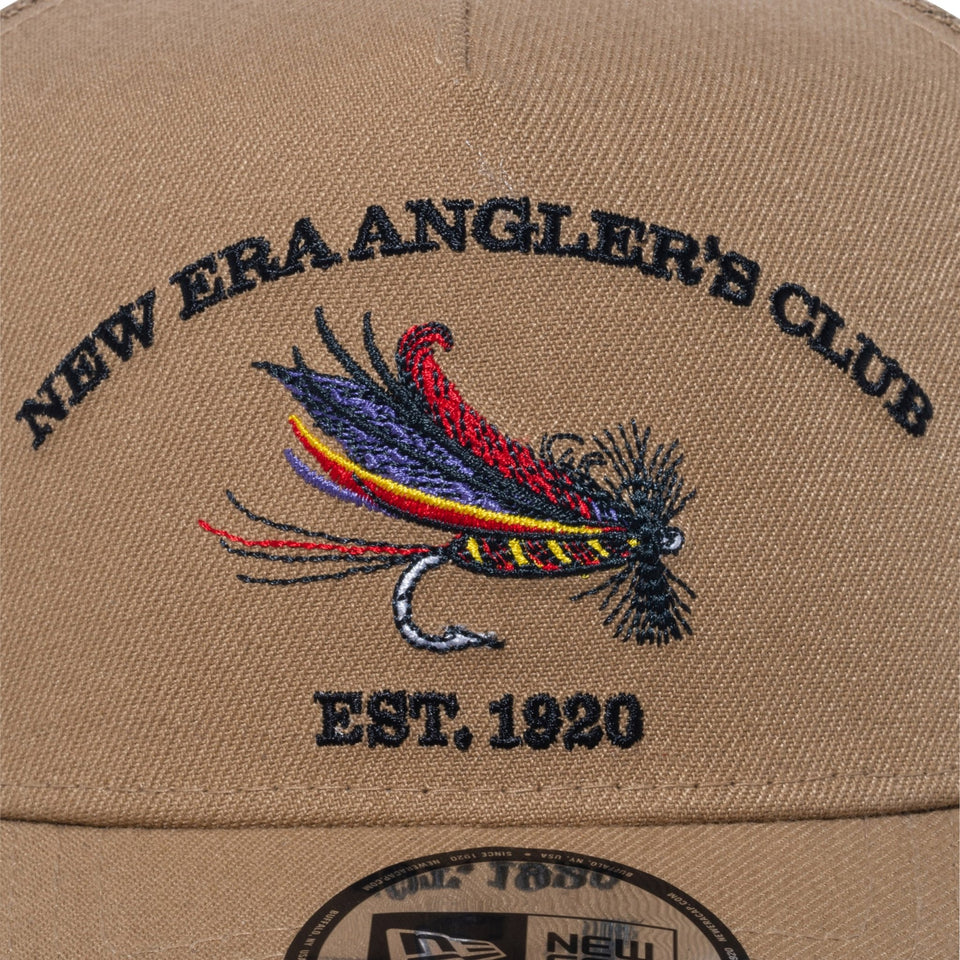 9FORTY A-Frame トラッカー New Era Angler's Club フライ カーキ【ニューエラアウトドア】 - 14110109-OSFM | NEW ERA ニューエラ公式オンラインストア