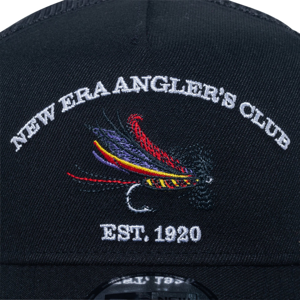 9FORTY A-Frame トラッカー New Era Angler's Club フライ ブラック【ニューエラアウトドア】 - 14110110-OSFM | NEW ERA ニューエラ公式オンラインストア