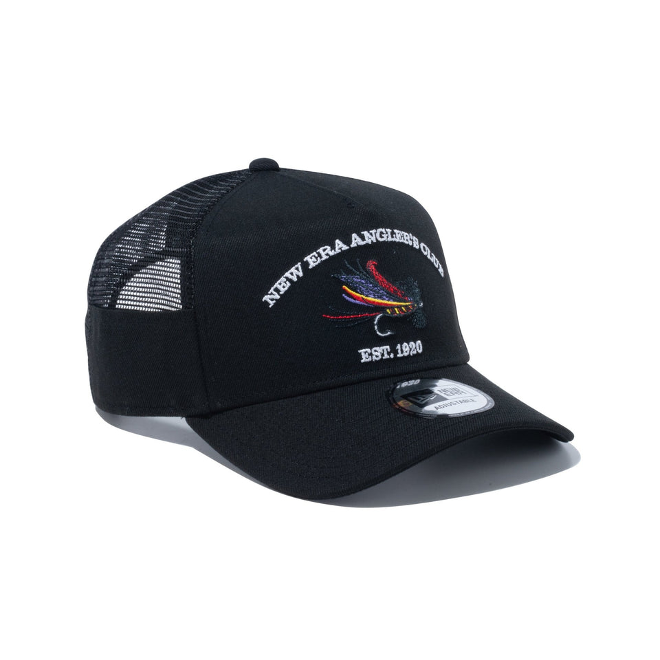 9FORTY A-Frame トラッカー New Era Angler's Club フライ ブラック【ニューエラアウトドア】 - 14110110-OSFM | NEW ERA ニューエラ公式オンラインストア