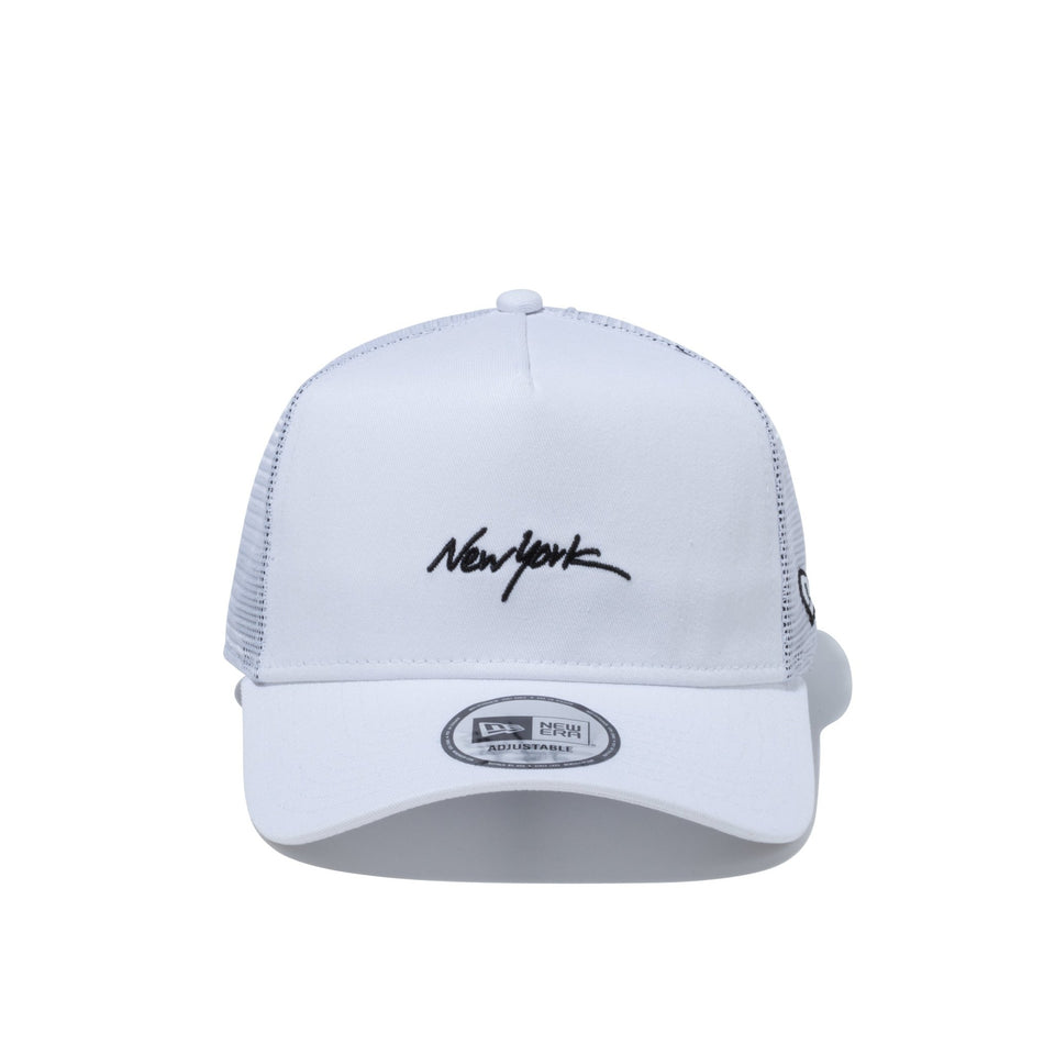 9FORTY A-Frame トラッカー ハンドリトゥン シティネーム New York ホワイト - 13059258-OSFM | NEW ERA ニューエラ公式オンラインストア