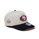 9FORTY A-Frame NFL Side Patch サンフランシスコ・フォーティーナイナーズ ストーン ブラックバイザー - 13750637-OSFM | NEW ERA ニューエラ公式オンラインストア