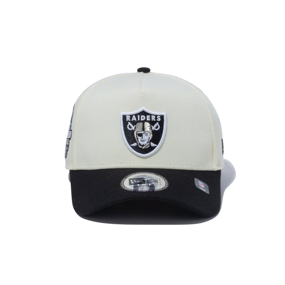 9FORTY A-Frame NFL Side Patch ラスベガス・レイダース クロームホワイト ブラックバイザー - 13750646-OSFM | NEW ERA ニューエラ公式オンラインストア
