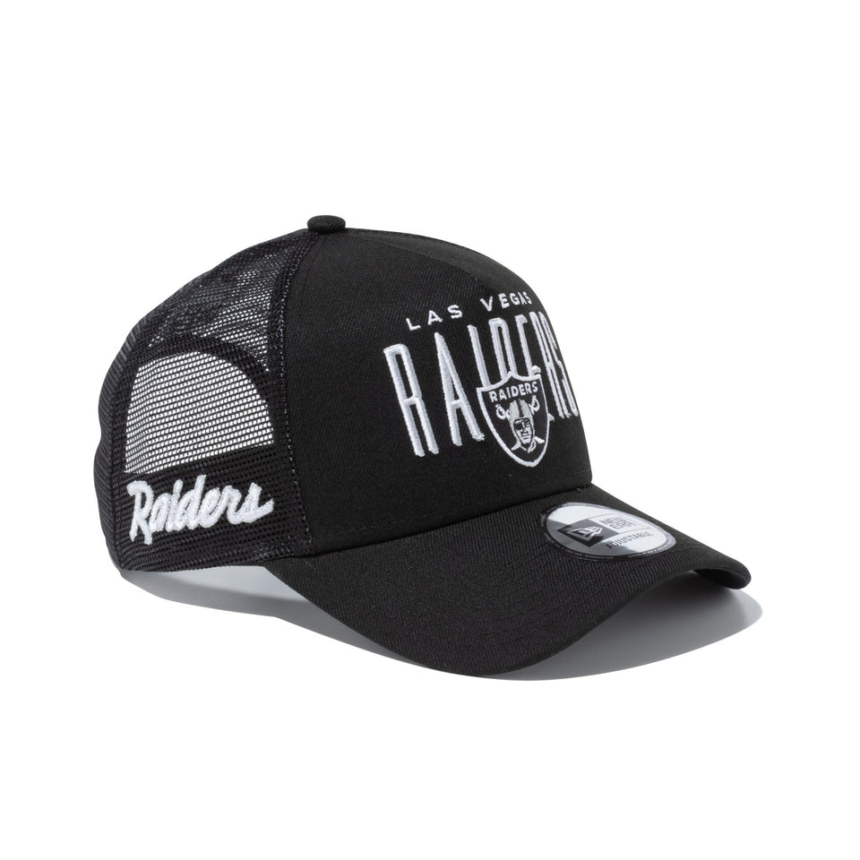 9FORTY A-Frame トラッカー NFL Trucker Cap ラスベガス・レイダース ブラック - 13515922-OSFM | NEW ERA ニューエラ公式オンラインストア