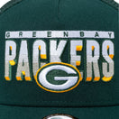 9FORTY A-Frame トラッカー NFL Trucker Cap グリーンベイ・パッカーズ ダークグリーン - 13515927-OSFM | NEW ERA ニューエラ公式オンラインストア