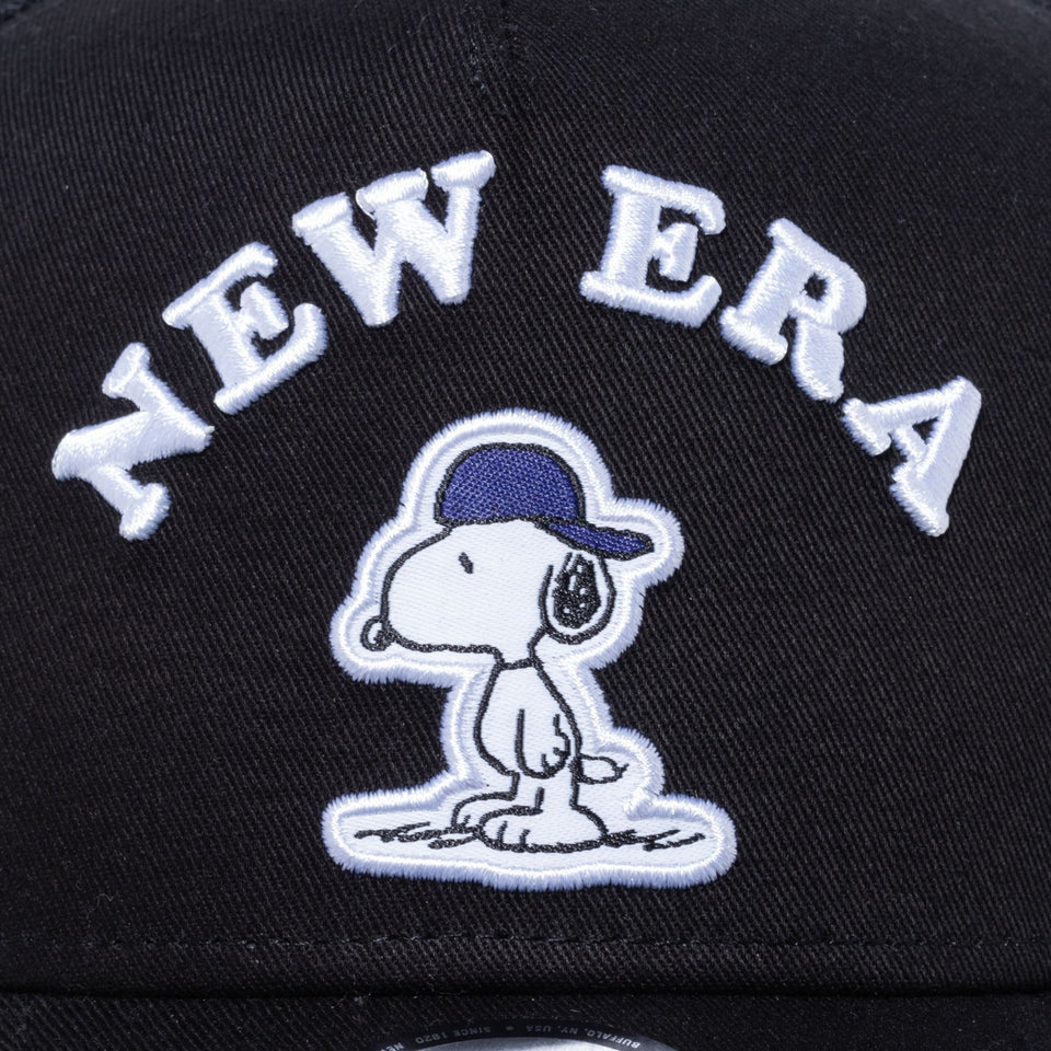 9FORTY A-Frame トラッカー Peanuts スヌーピー キャップ ブラック - 13073331-OSFM | NEW ERA ニューエラ公式オンラインストア