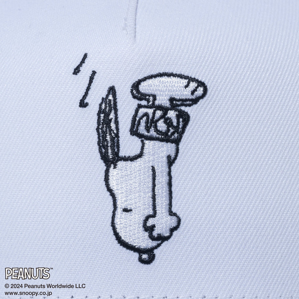 9FORTY A-Frame トラッカー PEANUTS ピーナッツ スヌーピー 飛込み ホワイト - 14124347-OSFM | NEW ERA ニューエラ公式オンラインストア