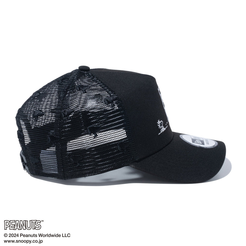 9FORTY A-Frame トラッカー PEANUTS ピーナッツ ウッドストック ハードル ブラック - 14124348-OSFM | NEW ERA ニューエラ公式オンラインストア