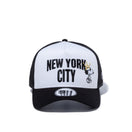 9FORTY A-Frame トラッカー Peanuts NEW YORK CITY ジョー・クール 王冠 ブラック - 13073328-OSFM | NEW ERA ニューエラ公式オンラインストア