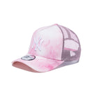 9FORTY A-Frame トラッカー Seersucker Tie Dye ニューヨーク・ヤンキース タイダイ ピンク - 13740190-OSFM | NEW ERA ニューエラ公式オンラインストア