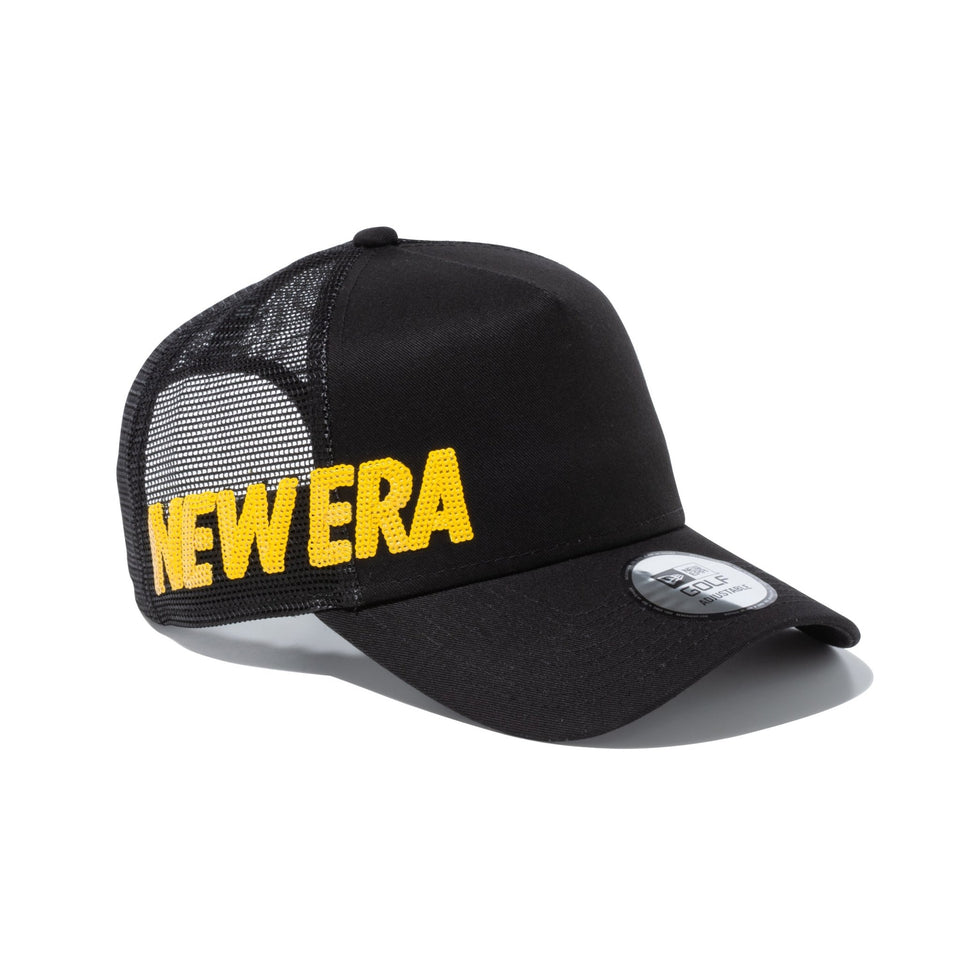 【ゴルフ】 9FORTY A-Frame トラッカー Sequins ブラック イエロー - 13517954-OSFM | NEW ERA ニューエラ公式オンラインストア