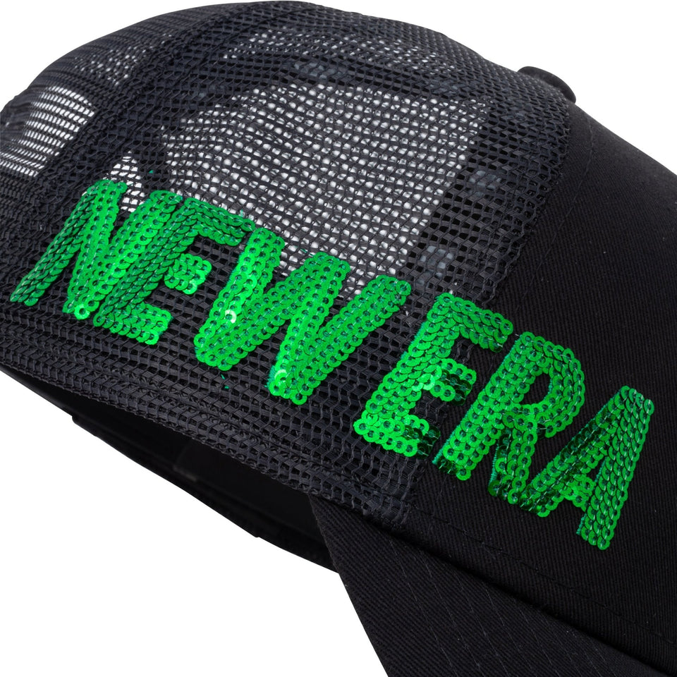 【ゴルフ】 9FORTY A-Frame トラッカー Sequins ブラック グリーン - 13517956-OSFM | NEW ERA ニューエラ公式オンラインストア