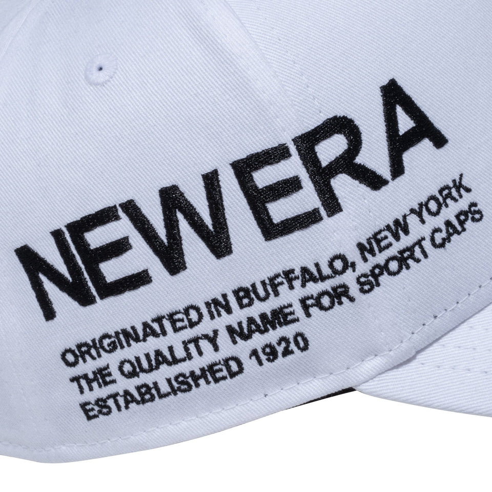 9FORTY A-Frame Side typography ホワイト - 13515955-OSFM | NEW ERA ニューエラ公式オンラインストア