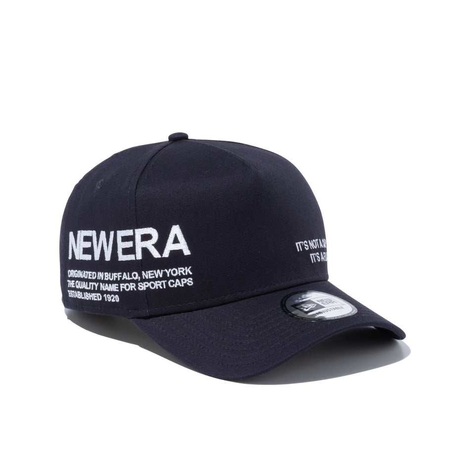 9FORTY A-Frame Side typography ネイビー - 13515956-OSFM | NEW ERA ニューエラ公式オンラインストア