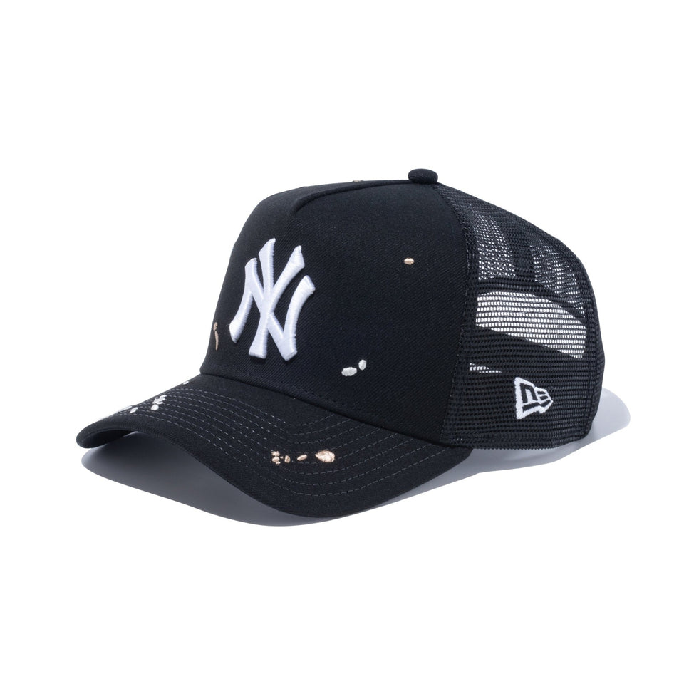 9FORTY A-Frame トラッカー Splash Embroidery ニューヨーク・ヤンキース ブラック - 13750634-OSFM | NEW ERA ニューエラ公式オンラインストア