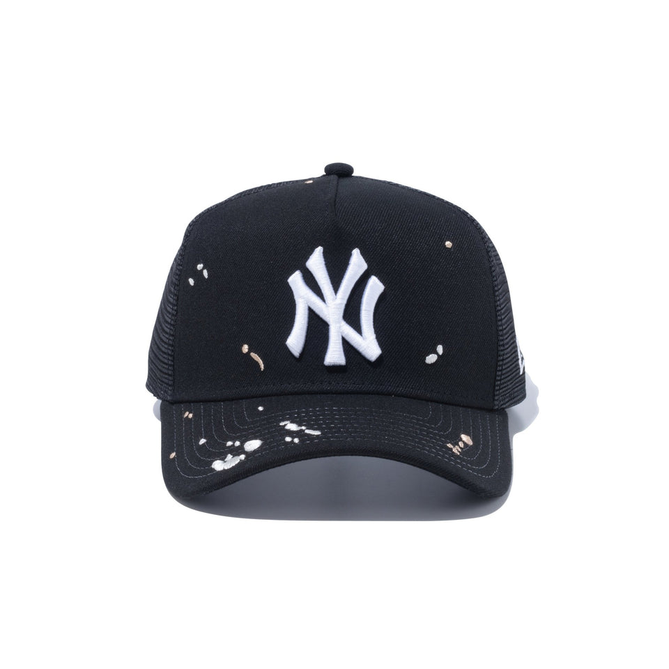 9FORTY A-Frame トラッカー Splash Embroidery ニューヨーク・ヤンキース ブラック - 13750634-OSFM | NEW ERA ニューエラ公式オンラインストア