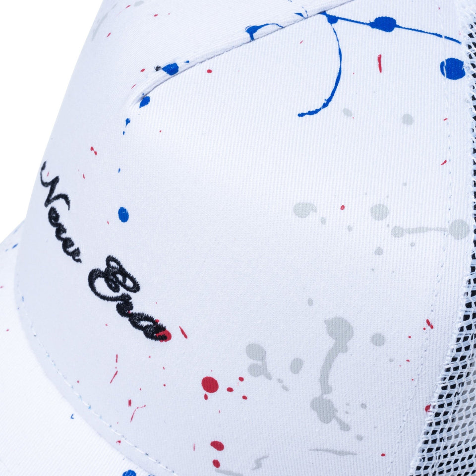 【ゴルフ】 9FORTY A-Frame トラッカー Splash Paint スプラッシュペイント スクリプトロゴ ホワイト - 14109228-OSFM | NEW ERA ニューエラ公式オンラインストア