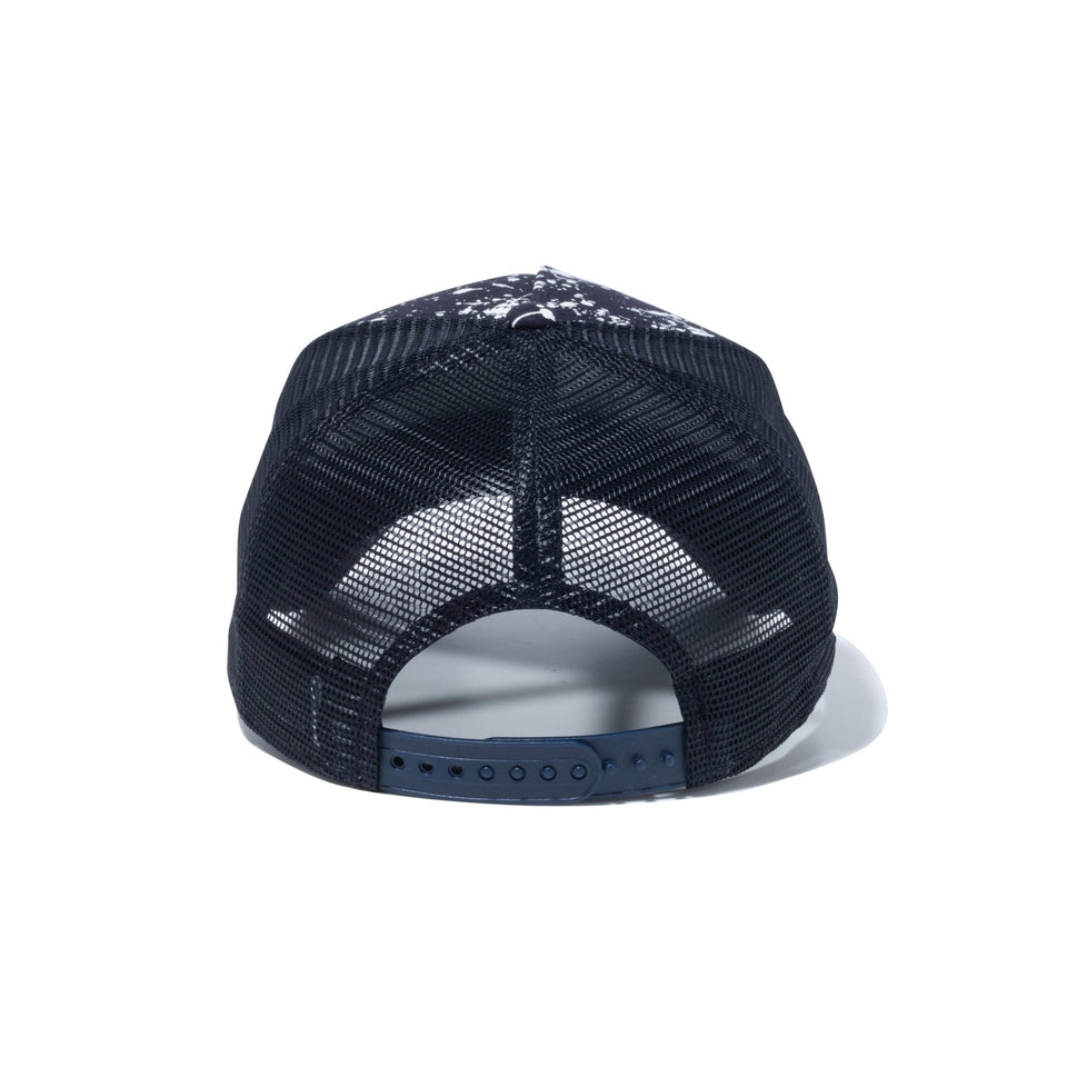 【ゴルフ】 9FORTY A-Frame トラッカー Splash Paint スプラッシュペイント スクリプトロゴ ネイビー - 14109229-OSFM | NEW ERA ニューエラ公式オンラインストア