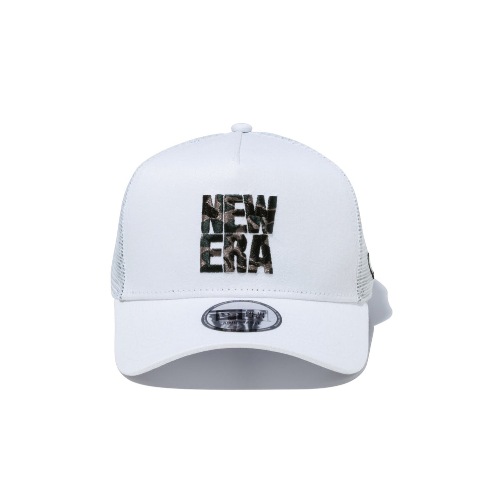 9FORTY A-Frame トラッカー Square NEW ERA スクエアニューエラ ホワイト カモフラージュ - 13515883-OSFM | NEW ERA ニューエラ公式オンラインストア