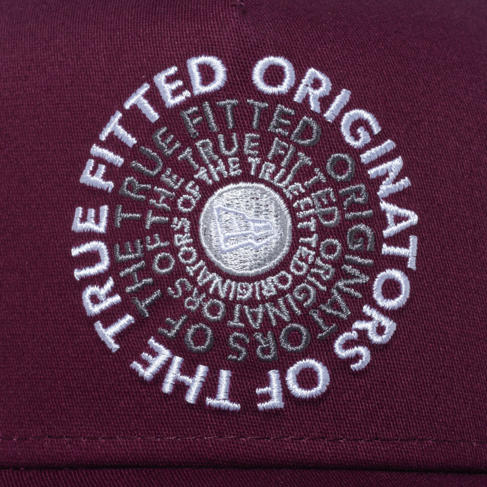 【ゴルフ】 9FORTY A-Frame Stretch Cotton Washable サークルロゴ マルーン - 13762970-OSFM | NEW ERA ニューエラ公式オンラインストア