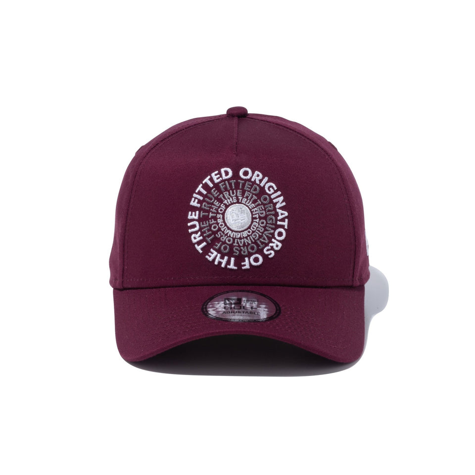 【ゴルフ】 9FORTY A-Frame Stretch Cotton Washable サークルロゴ マルーン - 13762970-OSFM | NEW ERA ニューエラ公式オンラインストア