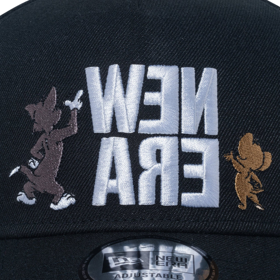 9FORTY A-Frame TOM and JERRY トムとジェリー スクエアロゴ ブラック - 13772613-OSFM | NEW ERA ニューエラ公式オンラインストア