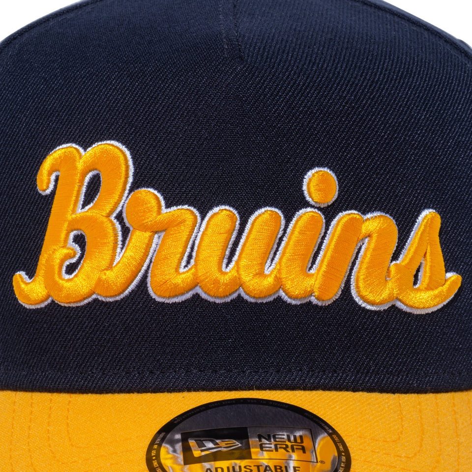 9FORTY A-Frame UCLA Bruins ブルーインズ ネイビー × メリットゴールド スノーホワイト Aゴールドバイザー - 13529461-OSFM | NEW ERA ニューエラ公式オンラインストア