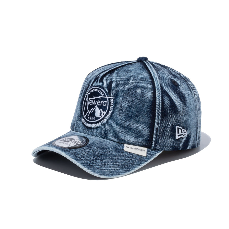 9FORTY A-Frame WA.CLOTH DENIM Mountain Circle Logo ウォッシュドデニム 【ニューエラアウトドア】 - 13516256-OSFM | NEW ERA ニューエラ公式オンラインストア