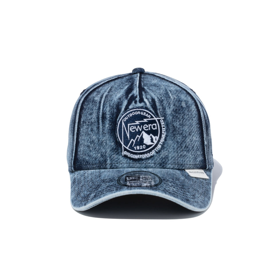 9FORTY A-Frame WA.CLOTH DENIM Mountain Circle Logo ウォッシュドデニム 【ニューエラアウトドア】 - 13516256-OSFM | NEW ERA ニューエラ公式オンラインストア