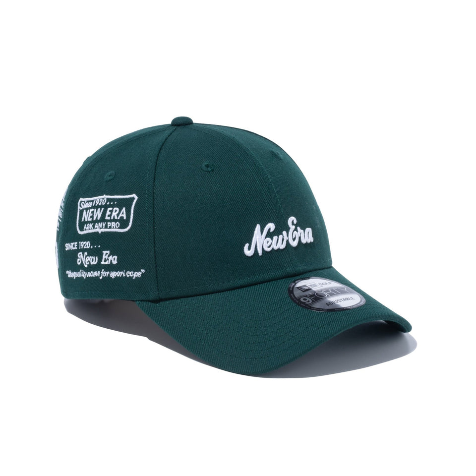 【ゴルフ】 9FORTY Archive Logo アーカイブロゴ ダークグリーン - 13763006-OSFM | NEW ERA ニューエラ公式オンラインストア