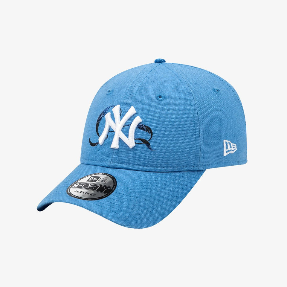 【美色激レア】NEW ERA NY ヤンキース 9forty グレー × ブルー