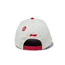 9FORTY Budweiser バドワイザー Bロゴ クロームホワイトピンストライプ ラディアントレッドバイザー - 13534544-OSFM | NEW ERA ニューエラ公式オンラインストア