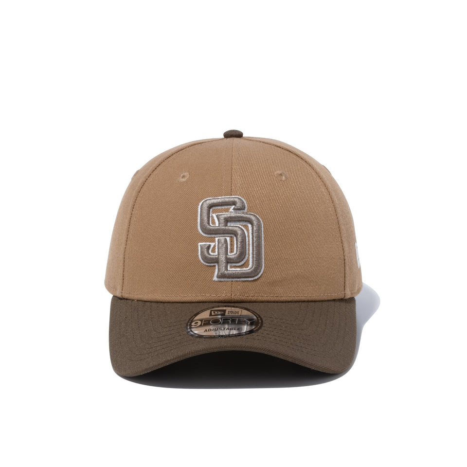 9FORTY MLB 2-Tone サンディエゴ・パドレス カーキ モスバイザー - 13328300-OSFM | NEW ERA ニューエラ公式オンラインストア