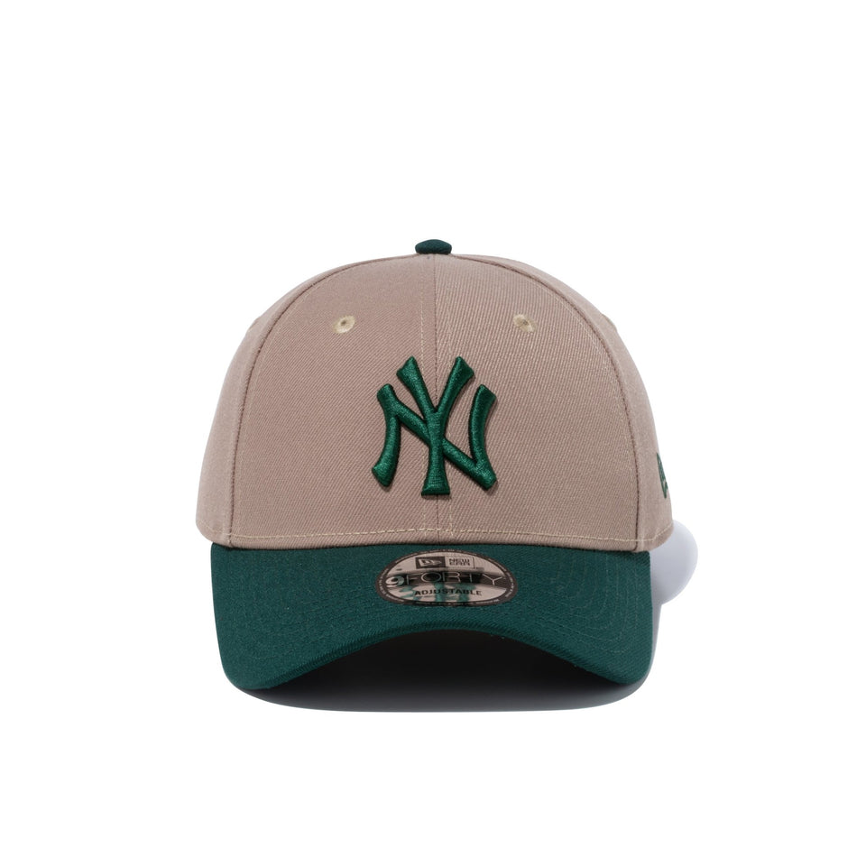 9FORTY MLB 2-Tone ニューヨーク・ヤンキース カーキ ダークグリーンバイザー - 13328303-OSFM | NEW ERA ニューエラ公式オンラインストア