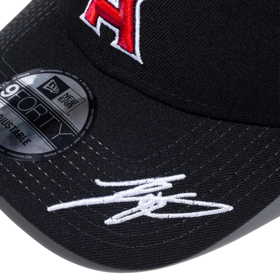 9FORTY MLB Japanese Players ロサンゼルス・エンゼルス 大谷翔平 サイン ブラック ブラックアンダーバイザー - 13710755-OSFM | NEW ERA ニューエラ公式オンラインストア