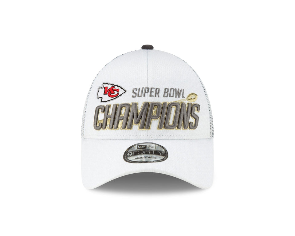 9FORTY トラッカー NFL スーパーボウルLIV カンザスシティ・チーフス ロッカールームキャップ - 12551681-OSFM | NEW ERA ニューエラ公式オンラインストア