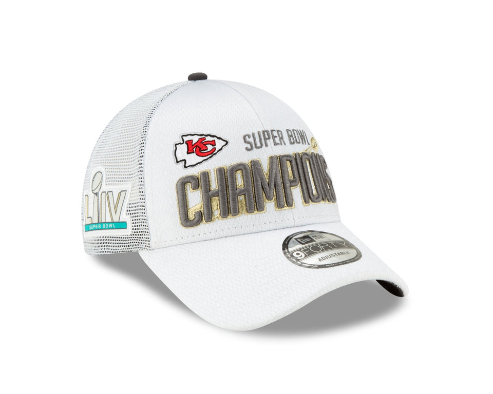 9FORTY トラッカー NFL スーパーボウルLIV カンザスシティ・チーフス ロッカールームキャップ - 12551681-OSFM | NEW ERA ニューエラ公式オンラインストア